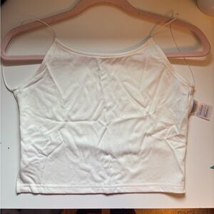 Adika White Open Back Top